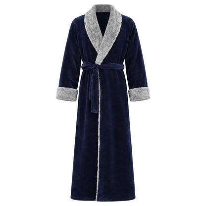Korallenfleece Bademantel Herren | Schalkragen | 3 Farben