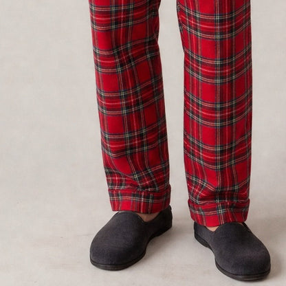Flanell Schlafanzug Herren | Karomuster | 3 Farben