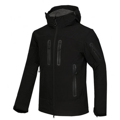 Softshelljacke Herren | Kapuze | Gefüttert | Viele Taschen