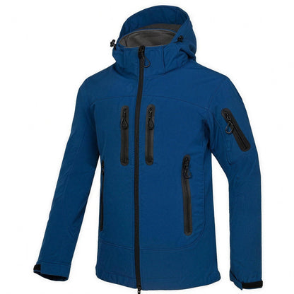 Softshelljacke Herren | Kapuze | Gefüttert | Viele Taschen