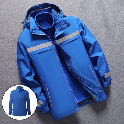 3-in-1 Jacke Herren | Reflektierend | Abnehmbares Fleecefutter | Kapuze