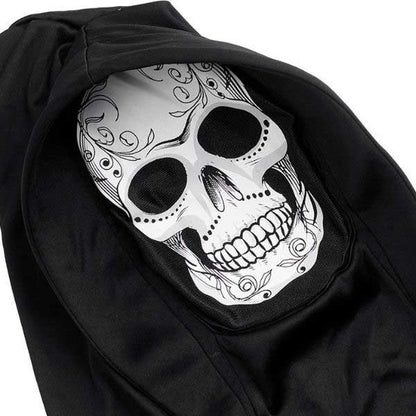 Sensenmann Kostüm Herren | Robe | Totenkopfmaske | Skelett Handschuhe