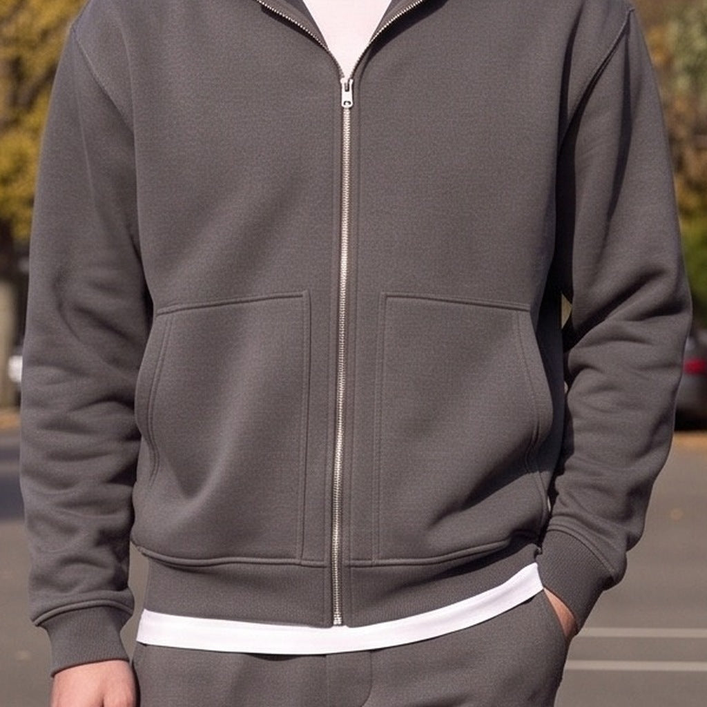 Jogginganzug Herren mit Carpenter Hose | Zip Hoodie | Dunkelgrau