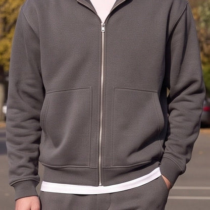 Jogginganzug Herren mit Carpenter Hose | Zip Hoodie | Dunkelgrau