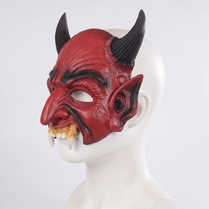 Teufel Halbmaske | Hörner | 5 Designs | Halloween Maske