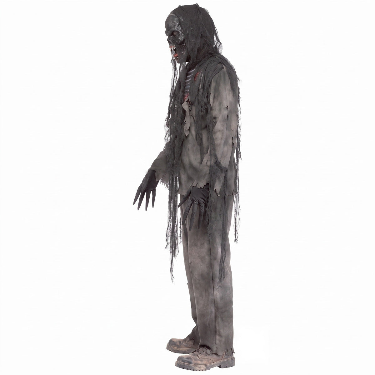 Zombie Kostüm Herren | Verkohlter Look | Shirt | Hose | Maske-Chaps Herrenmode