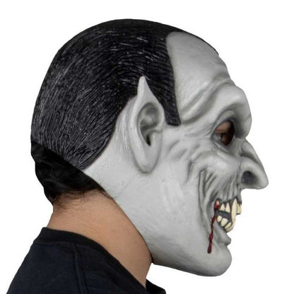 Vampir Maske | Spitze Ohren | Reißzähne | Halloween Maske