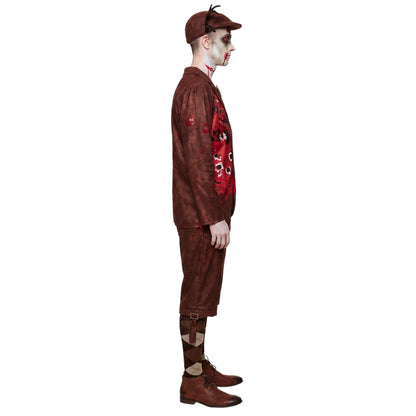 Zombie Jäger Kostüm | Jacke | Kniebundhose | Mütze mit Geweih