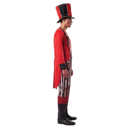 Zirkusdirektor Kostüm | Zombie | Frack Overall | Zylinder-Chaps Herrenmode