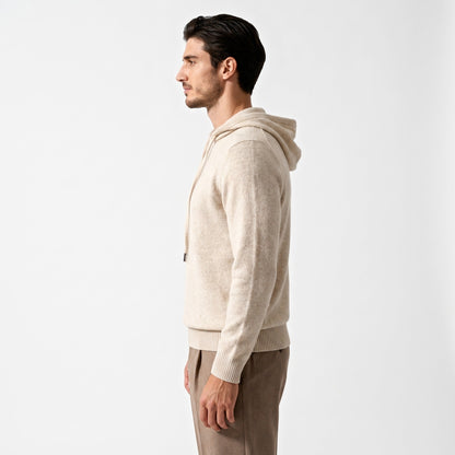 Feinstrick Hoodie Herren | Kordelzug | Langarm | Smart Casual