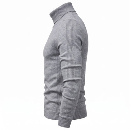 Slim Fit Rollkragenpullover Herren | Feinstrick | Rippkragen
