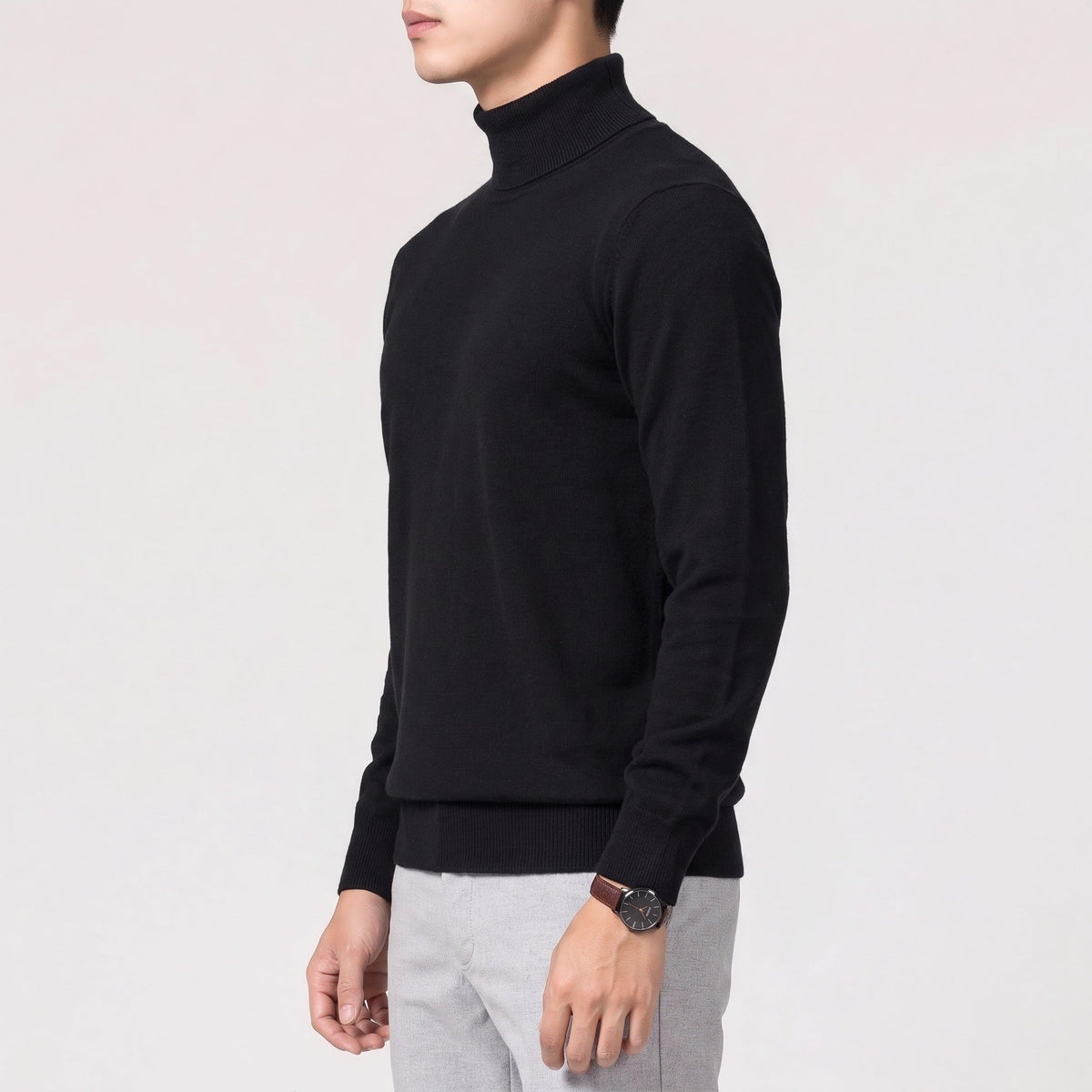 Feinstrick Rollkragenpullover Herren | Regular Fit | Zeitlos