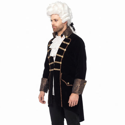 Vampir Samtjacke | Brokat Manschetten | Spitzenkragen