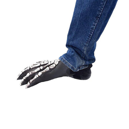 Skelett Füße | Latex Schuhüberzieher | Halloween Kostüm Zubehör-Chaps Herrenmode