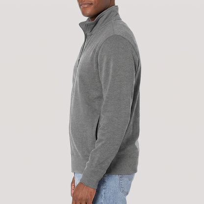 Zip-Jacke mit Stehkragen Herren | Durchgehender Reißverschluss | Seitentaschen | Leicht