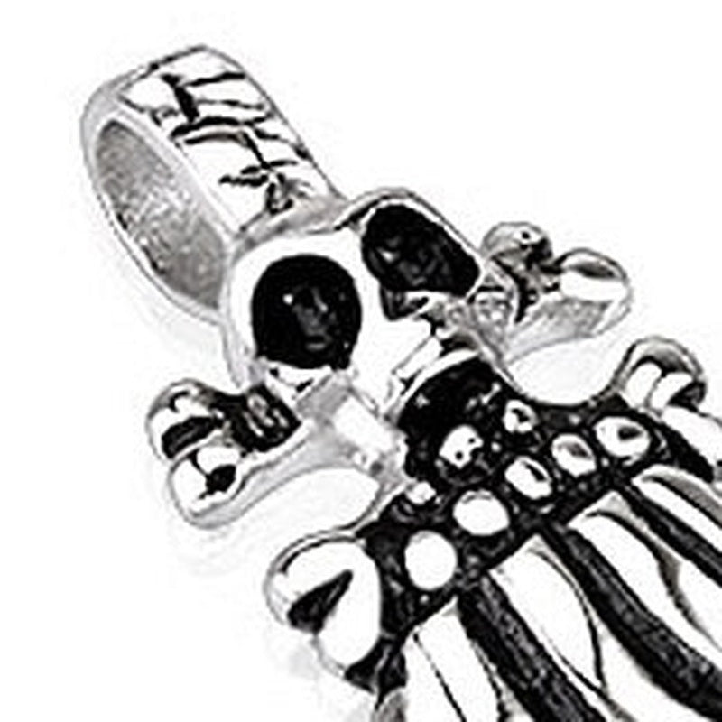 Skelett Hand Anhänger | Totenkopf | Edelstahl | Ohne Kette-Chaps Herrenmode