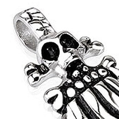 Skelett Hand Anhänger | Totenkopf | Edelstahl | Ohne Kette-Chaps Herrenmode