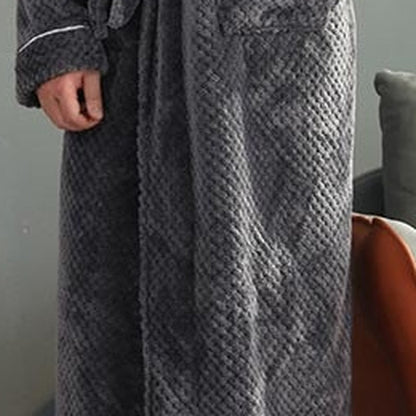 Fleece Bademantel Herren | Schalkragen | 2 Farben-Chaps Herrenmode