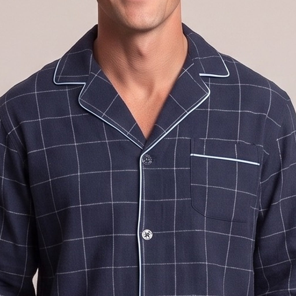 Pyjama Herren aus Flanell | Karomuster | 3 Farben