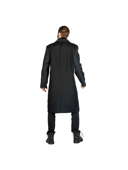 Skelett-Kostümmantel, schwarze Rückseite