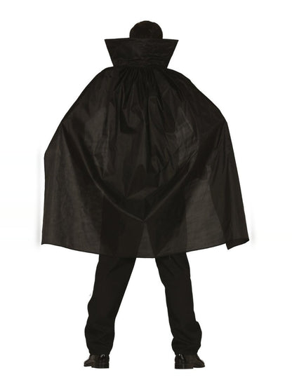 Vampirkostüm, Rückansicht mit langem schwarzem Umhang