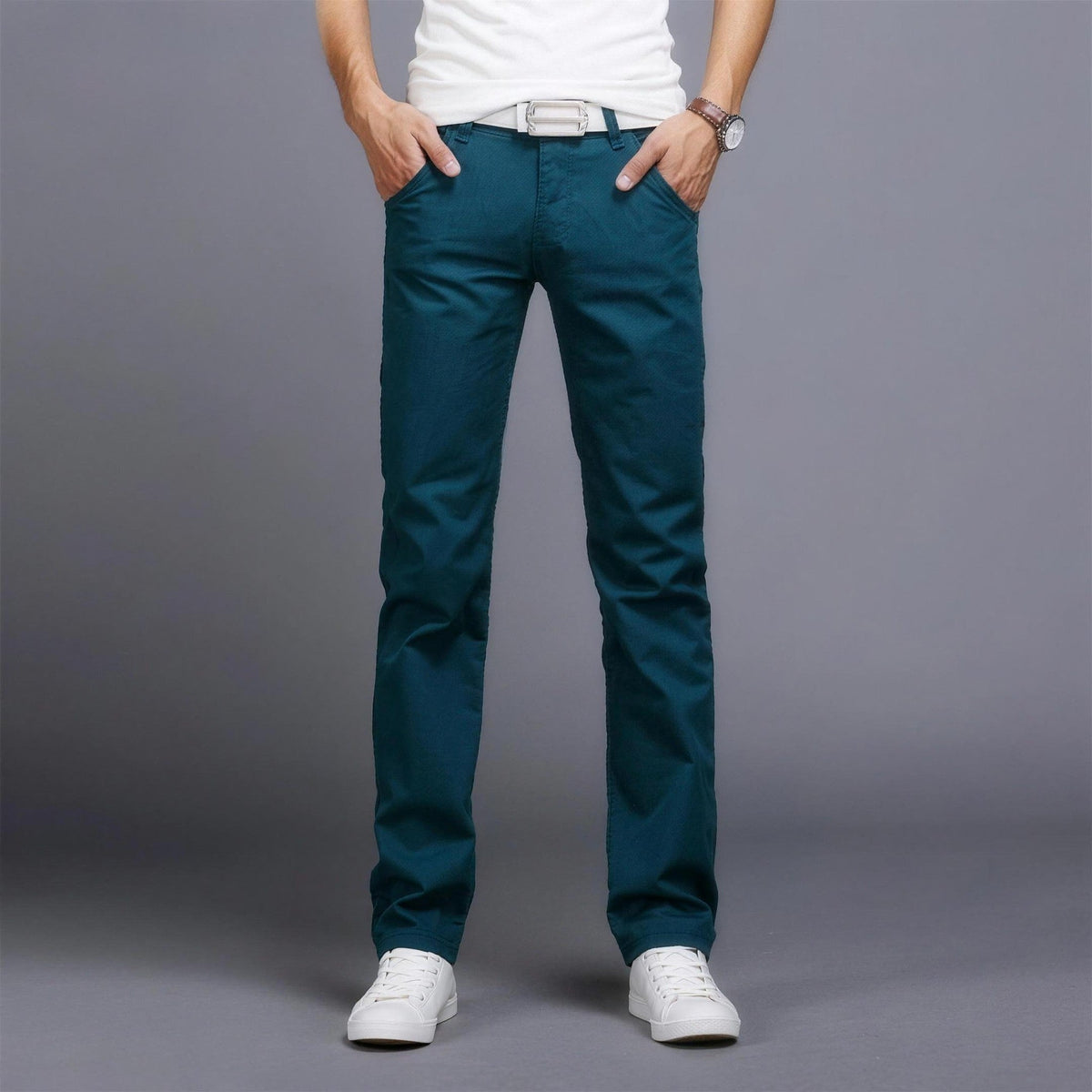 Stretch Chinohose Herren | Baumwolle | Gerades Bein