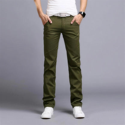 Stretch Chinohose Herren | Baumwolle | Gerades Bein